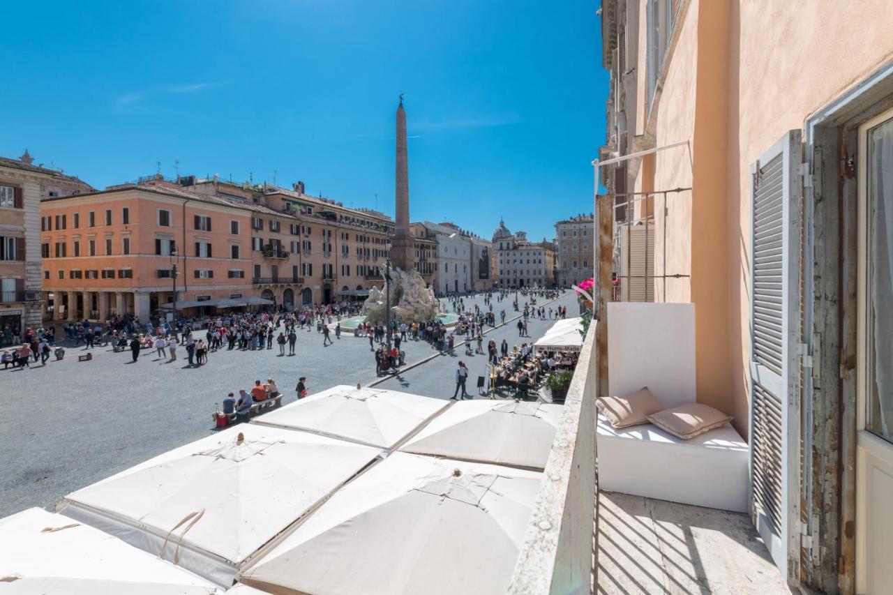 New! Amazing Piazza Navona View Leilighet Roma Eksteriør bilde